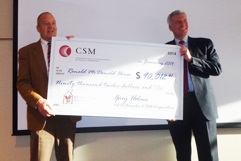 Community giving CSM Real Estate Development, Acquisition